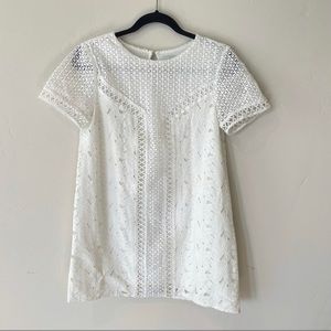 ANTHROPOLOGIE HD in Paris Eyelet Lace Shift Dress
